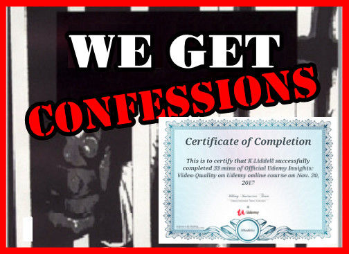 We Get Confessions Course Completion Certificate